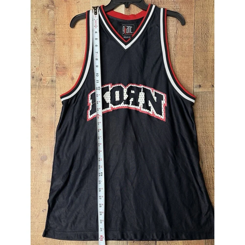Vintage Korn Life Is Peachy 98 Jersey XL Giant Y2K Nu Metal Basketball Shirt